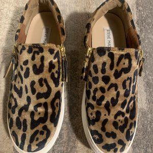 Steve Madden Glaammar Zip Platforms (Leopard Print) - Great Condition - Size 6